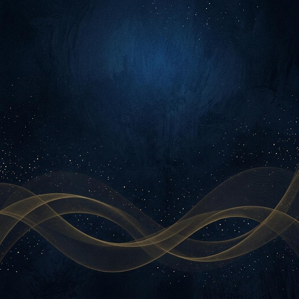 Glowing golden wave background